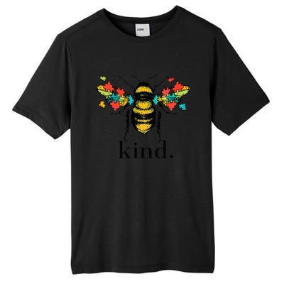 Bee Kind Support Autism Awareness Kindness Day Retro Classic Tall Fusion ChromaSoft Performance T-Shirt