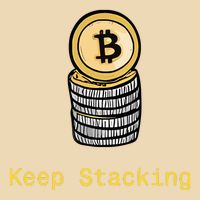 Bitcoin Keep Stacking Drawstring Bag