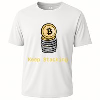 Bitcoin Keep Stacking Cooling Performance Crew T-Shirt