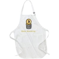 Bitcoin Keep Stacking Full-Length Apron With Pockets