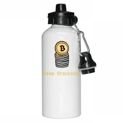 Bitcoin Keep Stacking Aluminum Water Bottle 