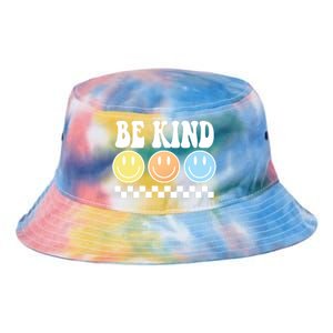 Be Kind Smiley Retro Tie Dye Newport Bucket Hat