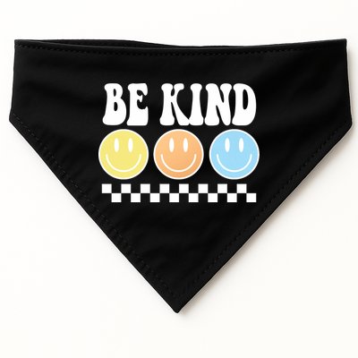 Be Kind Smiley Retro USA-Made Doggie Bandana
