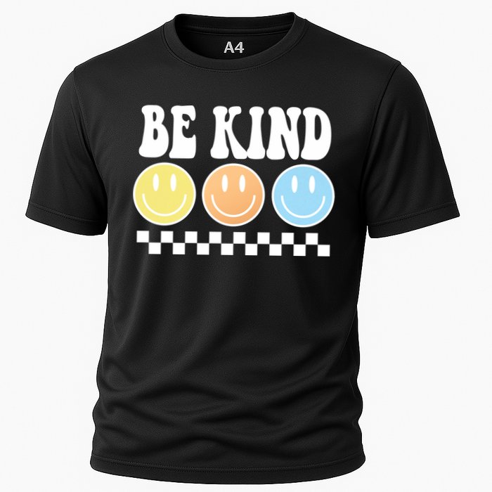 Be Kind Smiley Retro Cooling Performance Crew T-Shirt