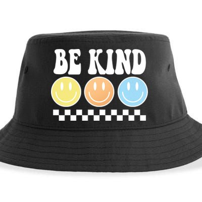 Be Kind Smiley Retro Sustainable Bucket Hat