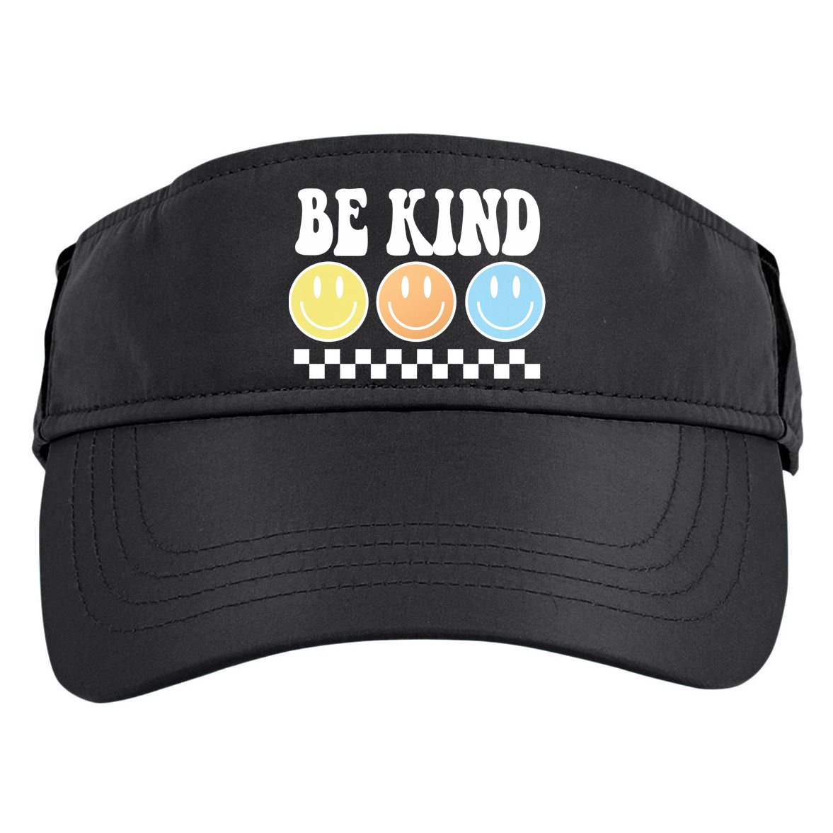 Be Kind Smiley Retro Adult Drive Performance Visor