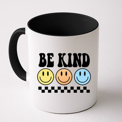 Be Kind Smiley Retro Mug