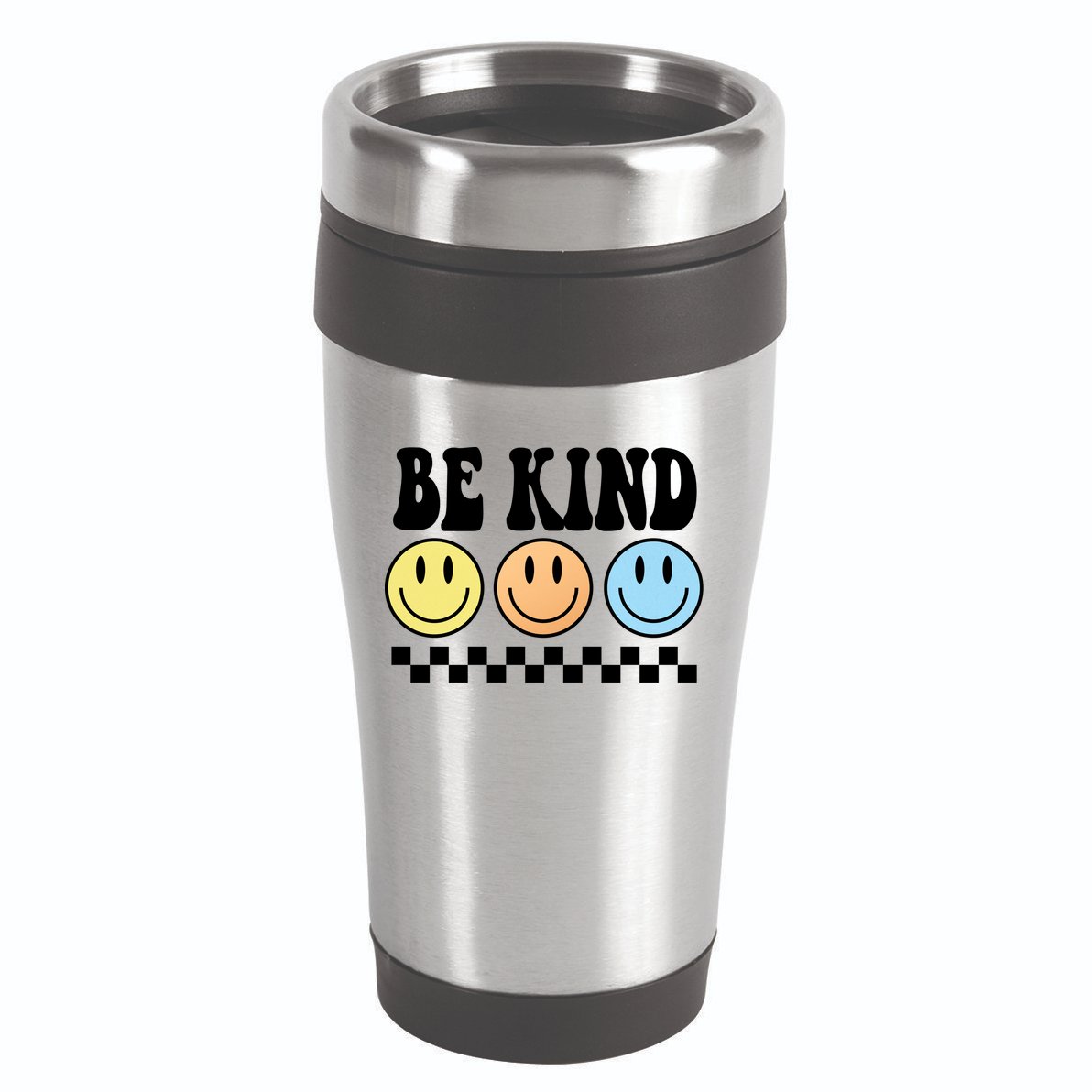 Be Kind Smiley Retro 16oz Travel Tumbler