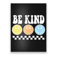 Be Kind Smiley Retro Poster