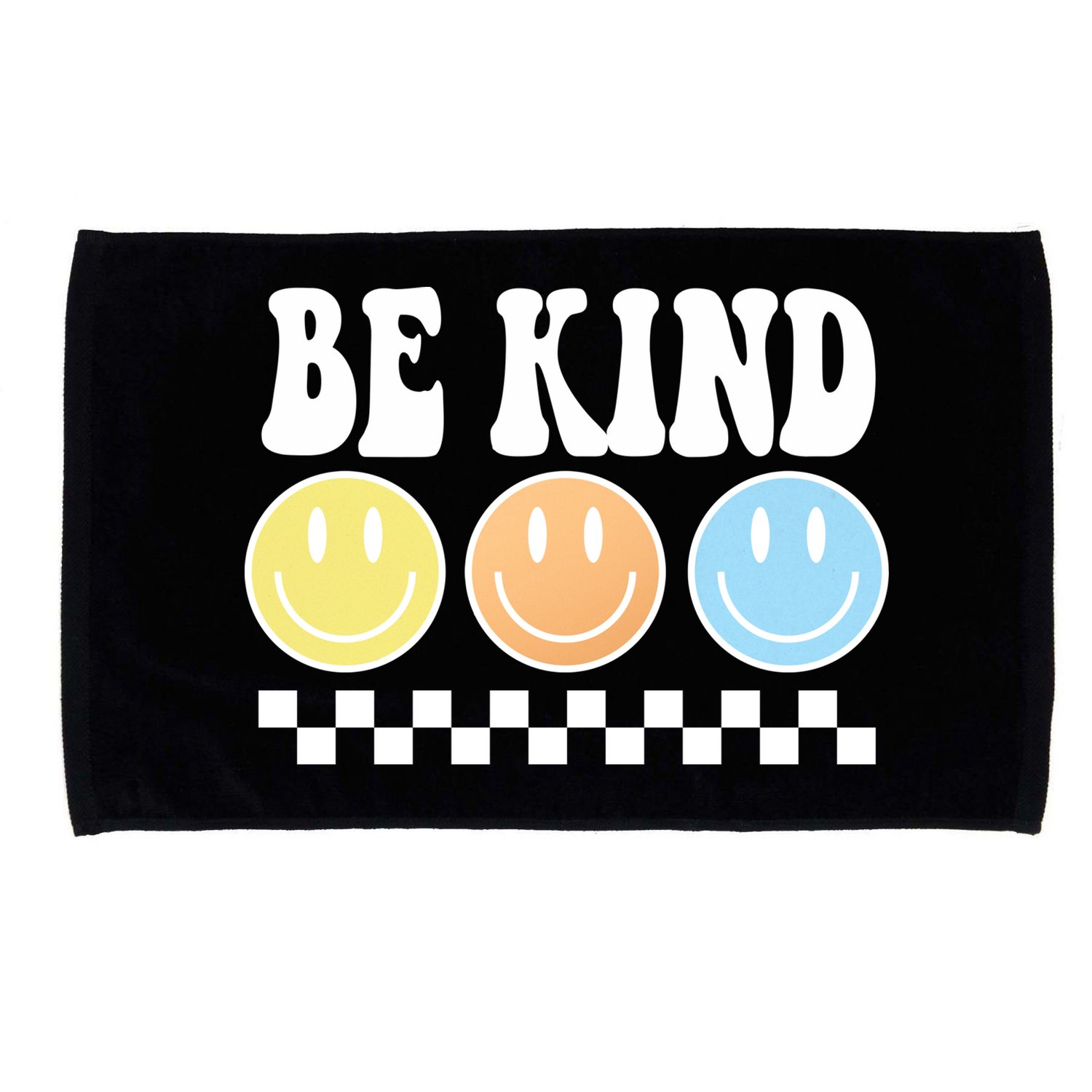 Be Kind Smiley Retro Microfiber Hand Towel