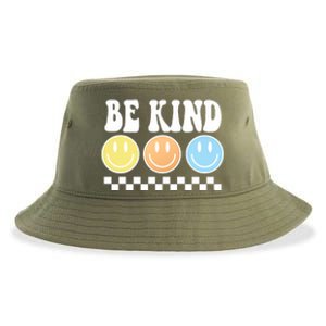 Be Kind Smiley Retro Sustainable Bucket Hat