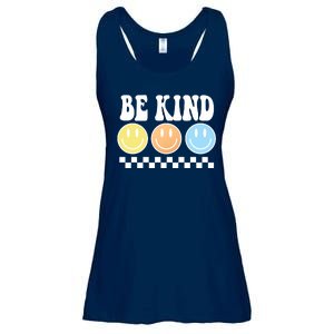 Be Kind Smiley Retro Ladies Essential Flowy Tank