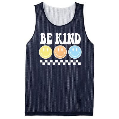 Be Kind Smiley Retro Mesh Reversible Basketball Jersey Tank