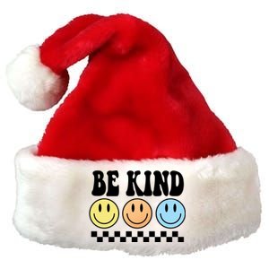 Be Kind Smiley Retro Premium Christmas Santa Hat