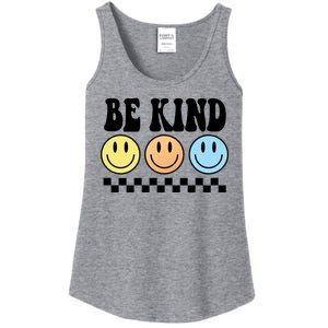 Be Kind Smiley Retro Ladies Essential Tank