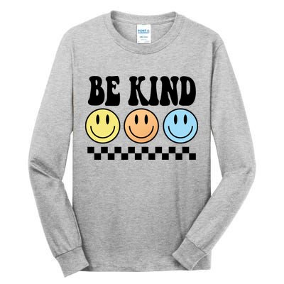 Be Kind Smiley Retro Tall Long Sleeve T-Shirt