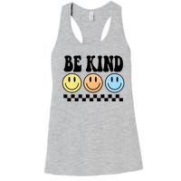 Be Kind Smiley Retro Women's Racerback Tank