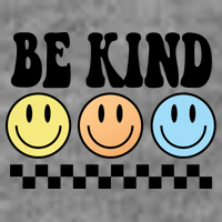 Be Kind Smiley Retro Womens T-Shirt