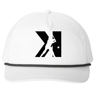 Backwards K Strikeout Looking Baseball Softball Pitching Snapback Five-Panel Rope Hat