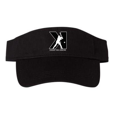 Backwards K Strikeout Looking Baseball Softball Pitching Valucap Bio-Washed Visor