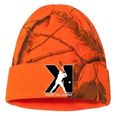 Backwards K Strikeout Looking Baseball Softball Pitching Kati Licensed 12" Camo Beanie