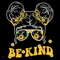 Be Kind Sunflower Hair Bun Spring 16 in Basic Backpack