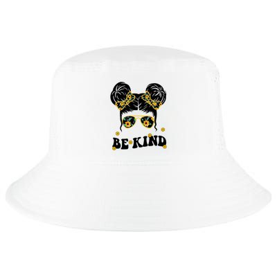 Be Kind Sunflower Hair Bun Spring Cool Comfort Performance Bucket Hat