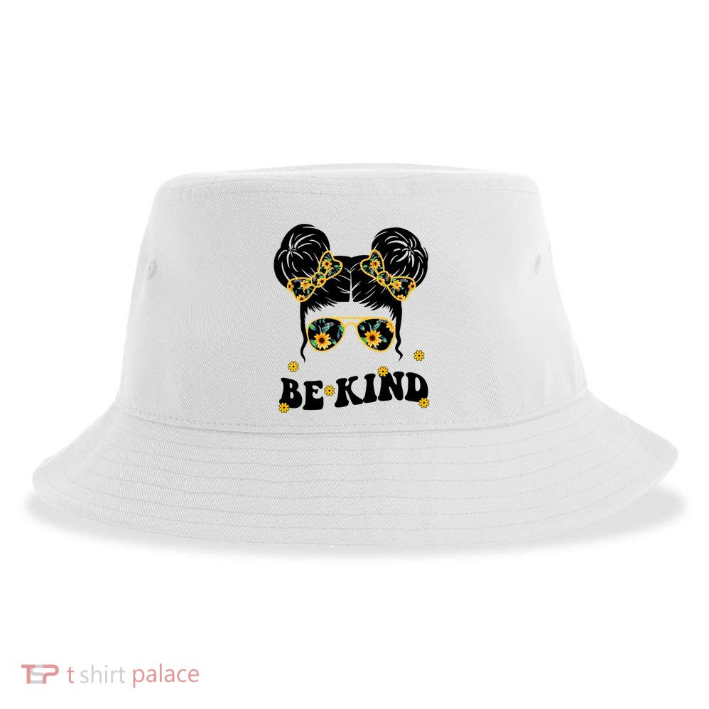 Be Kind Sunflower Hair Bun Spring Sustainable Bucket Hat