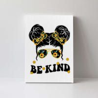 Be Kind Sunflower Hair Bun Spring Canvas