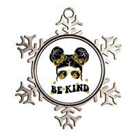 Be Kind Sunflower Hair Bun Spring Metallic Star Ornament