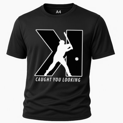Backwards K Strikeout Looking Baseball Softball Pitching Performance Shirt