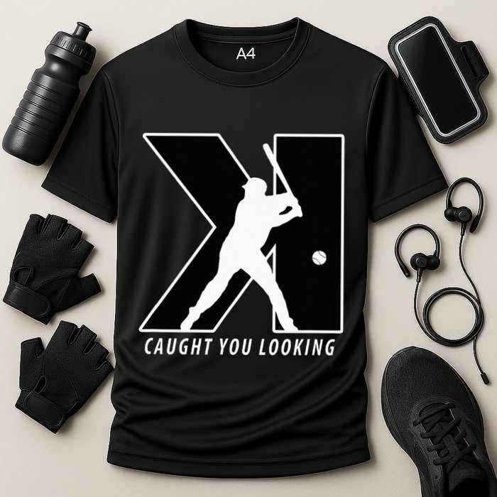 Backwards K Strikeout Looking Baseball Softball Pitching Performance Shirt