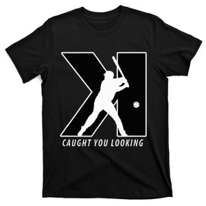 Backwards K Strikeout Looking Baseball Softball Pitching T-Shirt