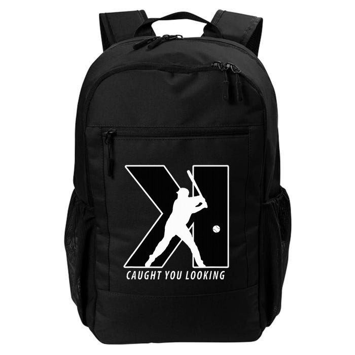 Backwards K Strikeout Looking Baseball Softball Pitching Backpack