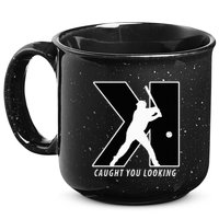 Backwards K Strikeout Looking Baseball Softball Pitching 15oz Campfire Ceramic Mug