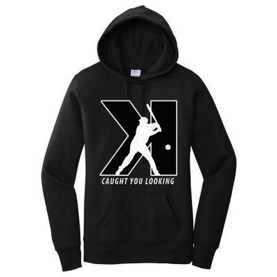 Backwards K Strikeout Looking Baseball Softball Pitching Women's Pullover Hoodie