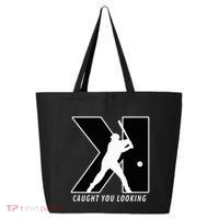 Backwards K Strikeout Looking Baseball Softball Pitching 25L Jumbo Tote