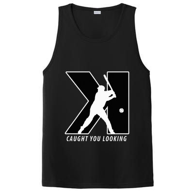 Backwards K Strikeout Looking Baseball Softball Pitching PosiCharge Competitor Tank