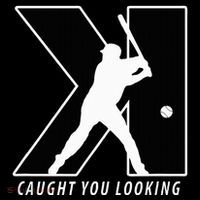 Backwards K Strikeout Looking Baseball Softball Pitching Tank Top