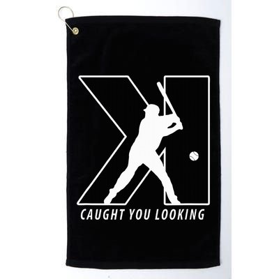 Backwards K Strikeout Looking Baseball Softball Pitching Golf Towel