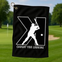 Backwards K Strikeout Looking Baseball Softball Pitching Golf Towel