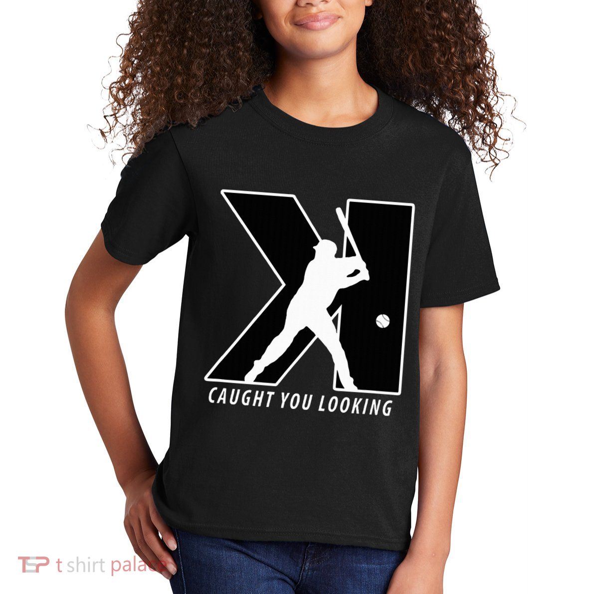 Backwards K Strikeout Looking Baseball Softball Pitching Kids T-Shirt