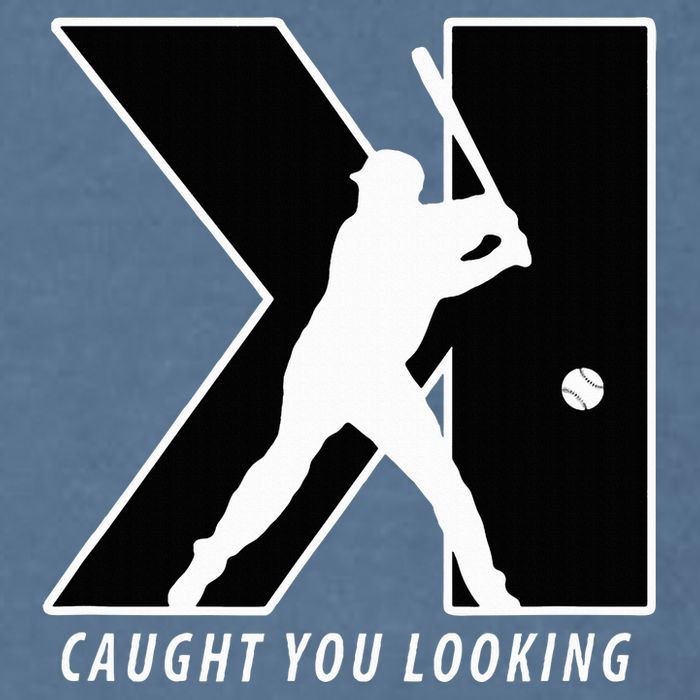 Backwards K Strikeout Looking Baseball Softball Pitching Garment-Dyed Sweatshirt