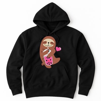 Bubble Kawaii Sloth Drinking Boba Tea Hoodie