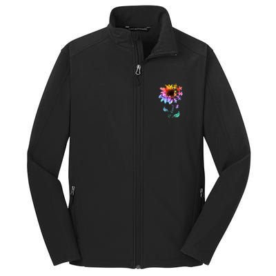 Be Kind Sunflower Autism Awareness Be Kind Autism Gift Core Soft Shell Jacket