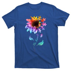 Be Kind Sunflower Autism Awareness Be Kind Autism Gift T-Shirt