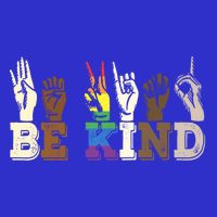 Be Kind Sign Language Hand Talking Lgbtq+ Gay Les Pride Gift 16 in Basic Backpack