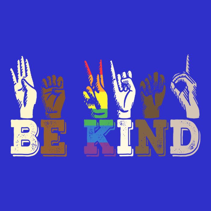 Be Kind Sign Language Hand Talking Lgbtq+ Gay Les Pride Gift 16 in Basic Backpack