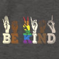 Be Kind Sign Language Hand Talking Lgbtq+ Gay Les Pride Gift Vector Backpack