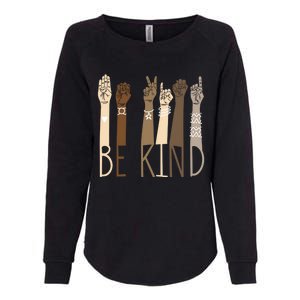 Be Kind Sign Language Hand Talking Teachers Interpreter Asl Gift Womens California Wash Sweatshirt